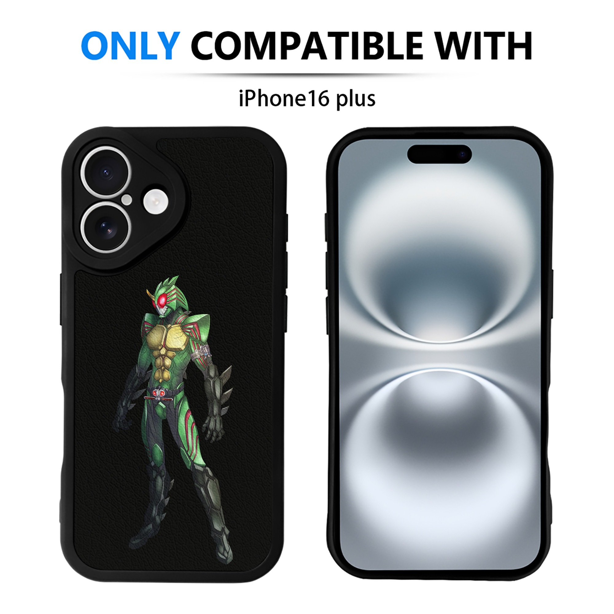 （画像用） ウルトラマン Ultraman 【iPhone 16シリーズ対応】シリコンスマホケース（レザー調） 材質：シリコン